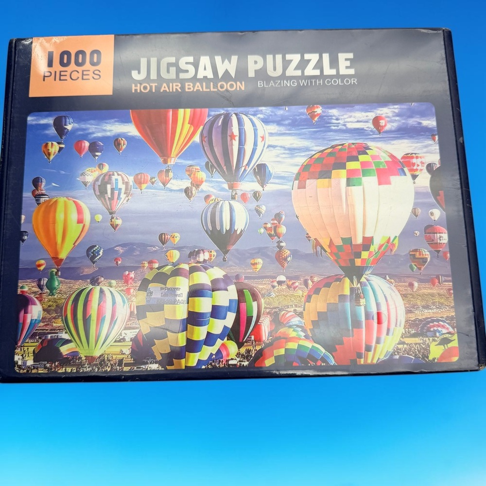 Hot Air Balloon Blazing With Color 1000 Piece Jigsaw Puzzle NO.7050-025 NEW